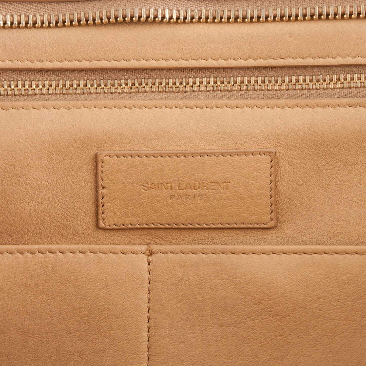 Calfskin Medium Classic Y Cabas Beige