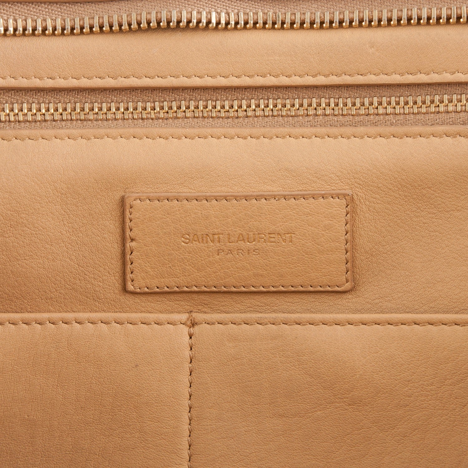 Saint Laurent Calfskin Medium Classic Y Cabas Beige 8 of 9