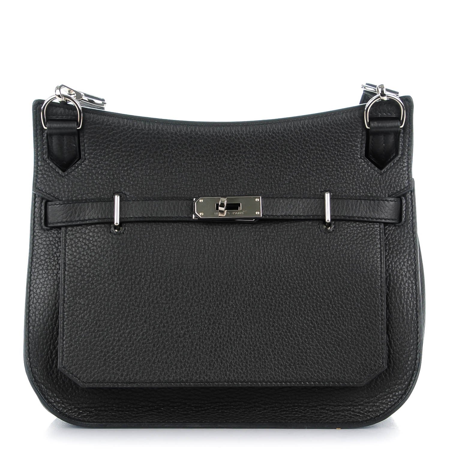 Hermes Taurillon Clemence Jypsiere 28 Black 1 of 10