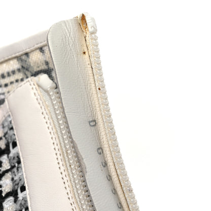 Chanel Tweed Lambskin Cap Toe CC Short Boots 38.5 White Black 11 of 12