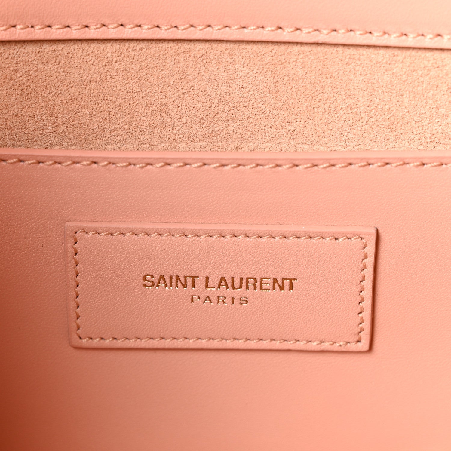 Saint Laurent Calfskin Classic Monogram Cassandre Clutch Blush 6 of 10