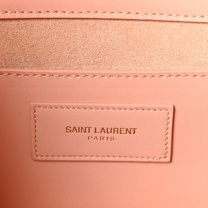 Saint Laurent Calfskin Classic Monogram Cassandre Clutch Blush 6 of 10
