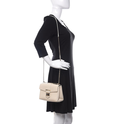 Jimmy Choo Grainy Calfskin Small Marianne Shoulder Bag Linen 2 of 9