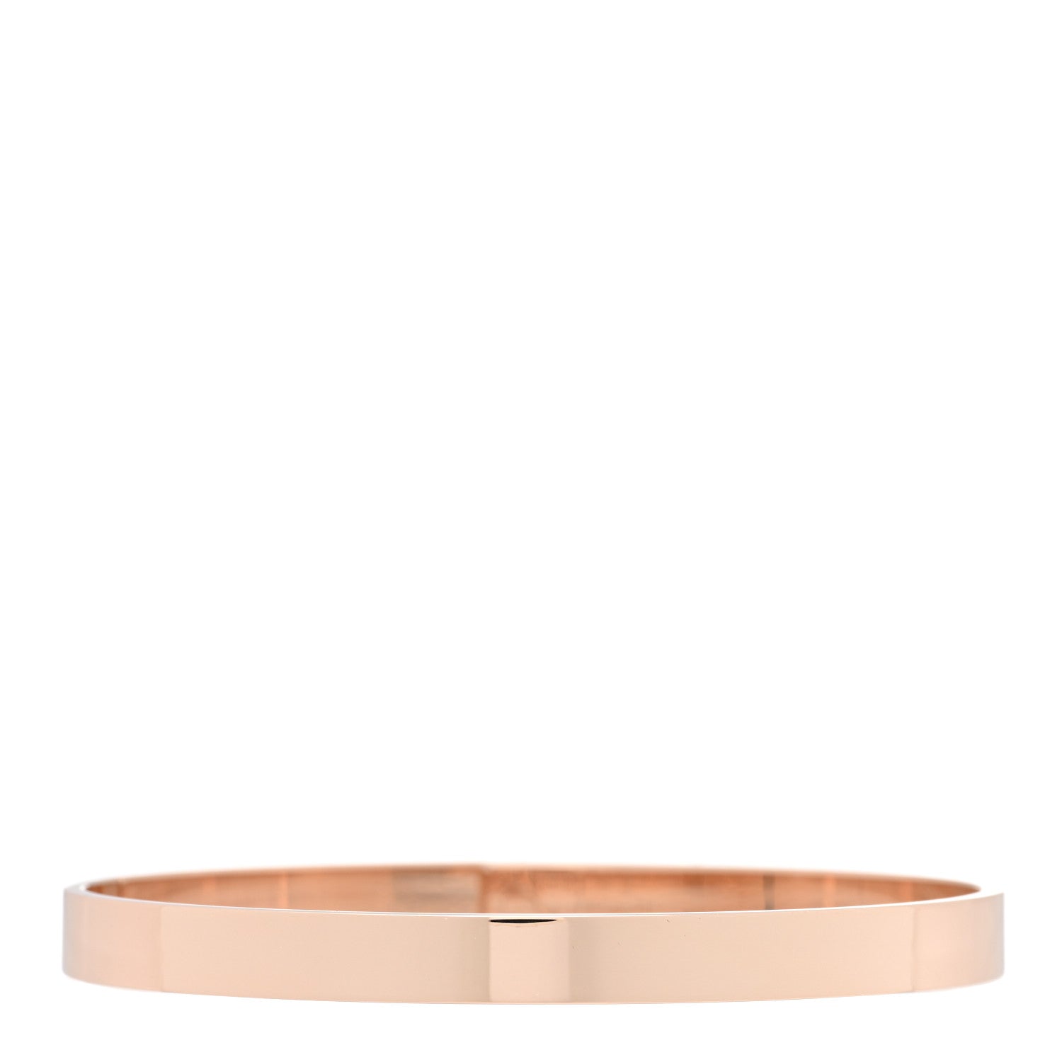 Hermes 18K Rose Gold Diamond PM Kelly Pave Bracelet ST 2 of 3