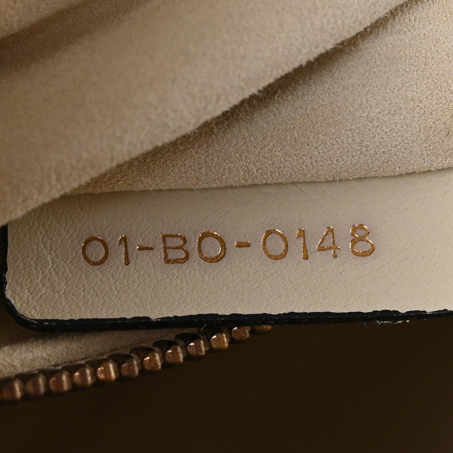 Calfskin Cannage Studded Medium Supple Lady Dior White
