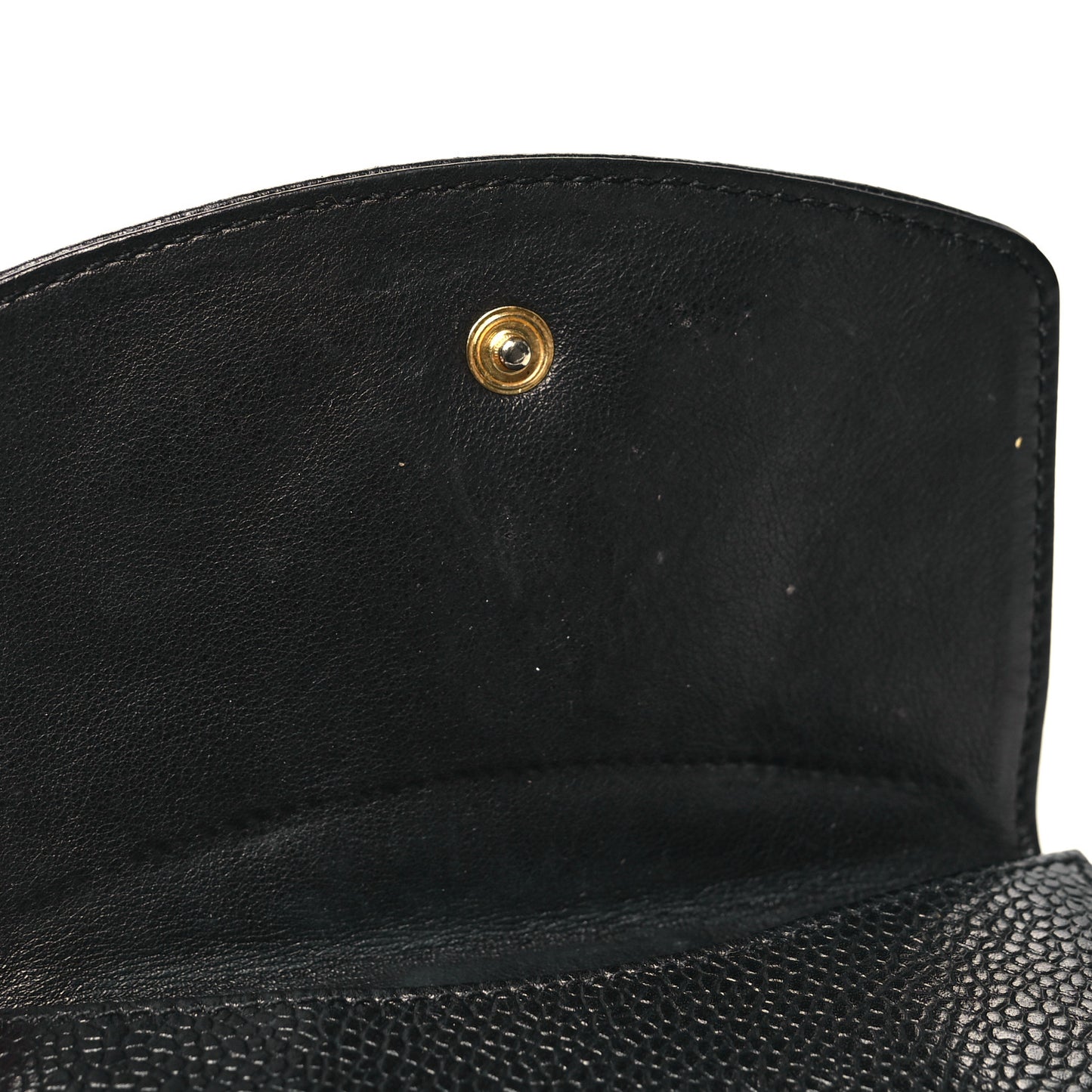 Caviar Timeless CC Compact French Wallet Black