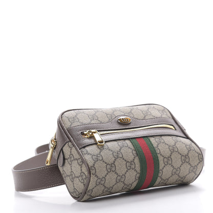 Gucci GG Supreme Monogram Web Small Ophidia Belt Bag 95 38 Dark Brown 4 of 14
