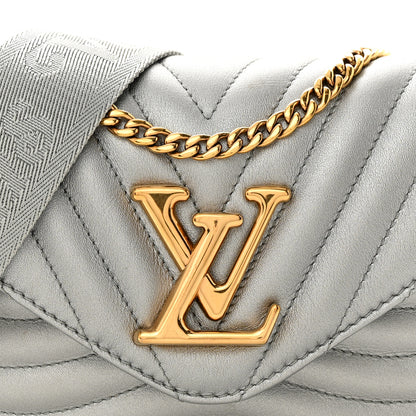 Louis Vuitton Calfskin New Wave Multi Pochette Metallic Grey 7 of 12