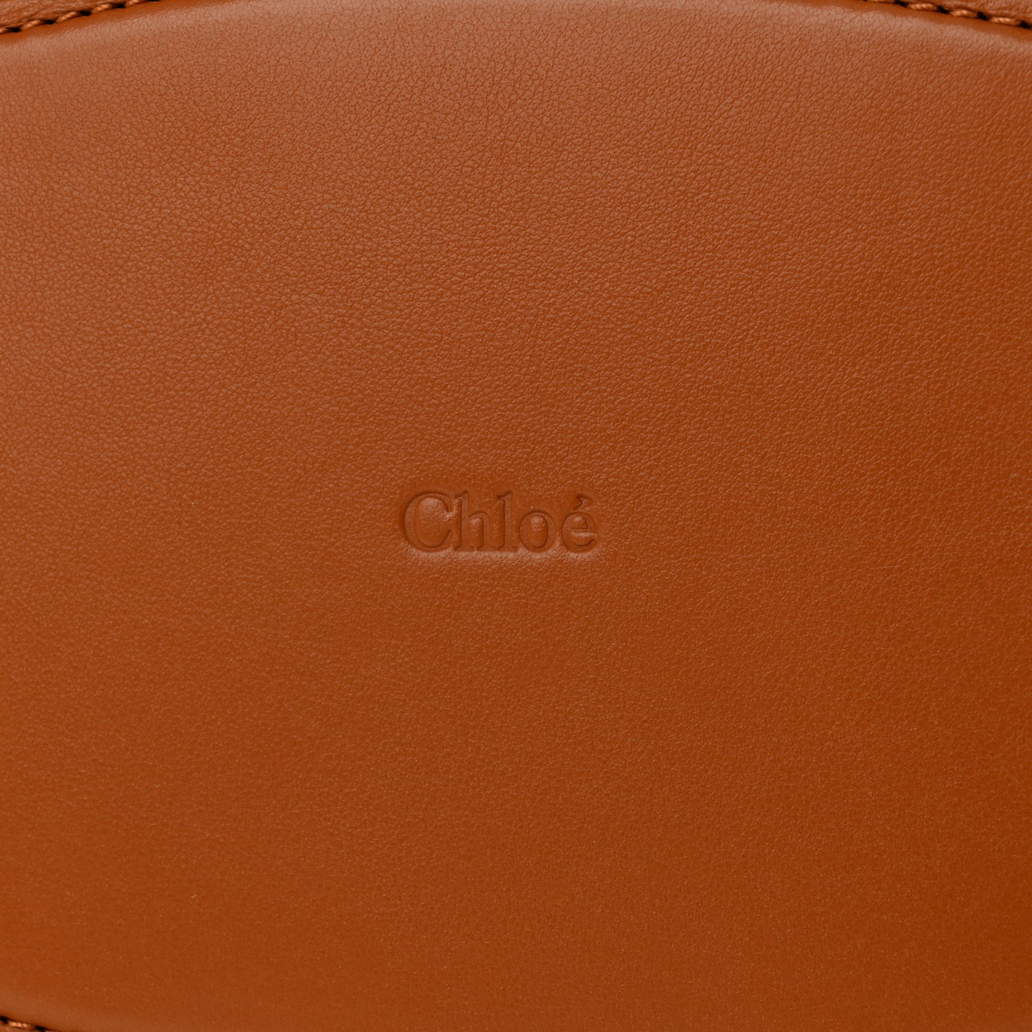 Raffia Smooth Calfskin Medium Sense Basket Caramel