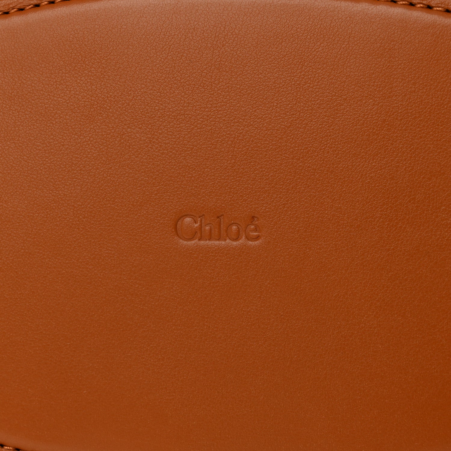Chloe Raffia Smooth Calfskin Medium Sense Basket Caramel 6 of 11