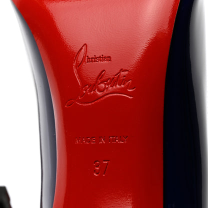 Christian Louboutin Patent Decoltish 85 Pumps 37 Encre 7 of 11