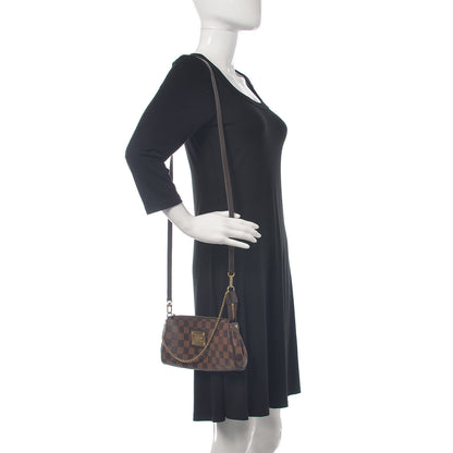 Louis Vuitton Damier Ebene Eva Clutch 2 of 10