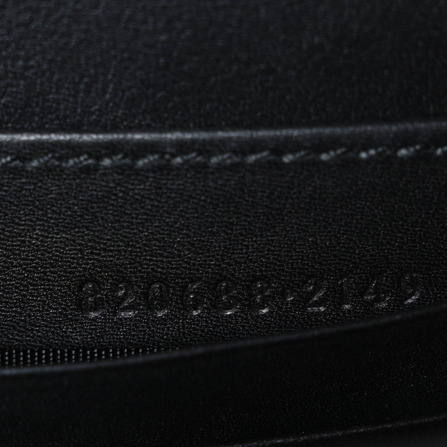 Gucci GG Emblem Monogram Wallet With Strap Beige Ebony Black 7 of 11