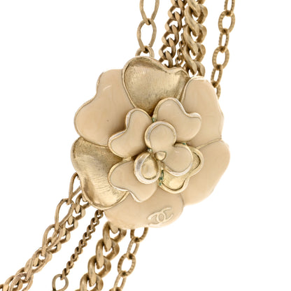 Chanel Pearl Camellia CC Necklace Gold 4 of 6