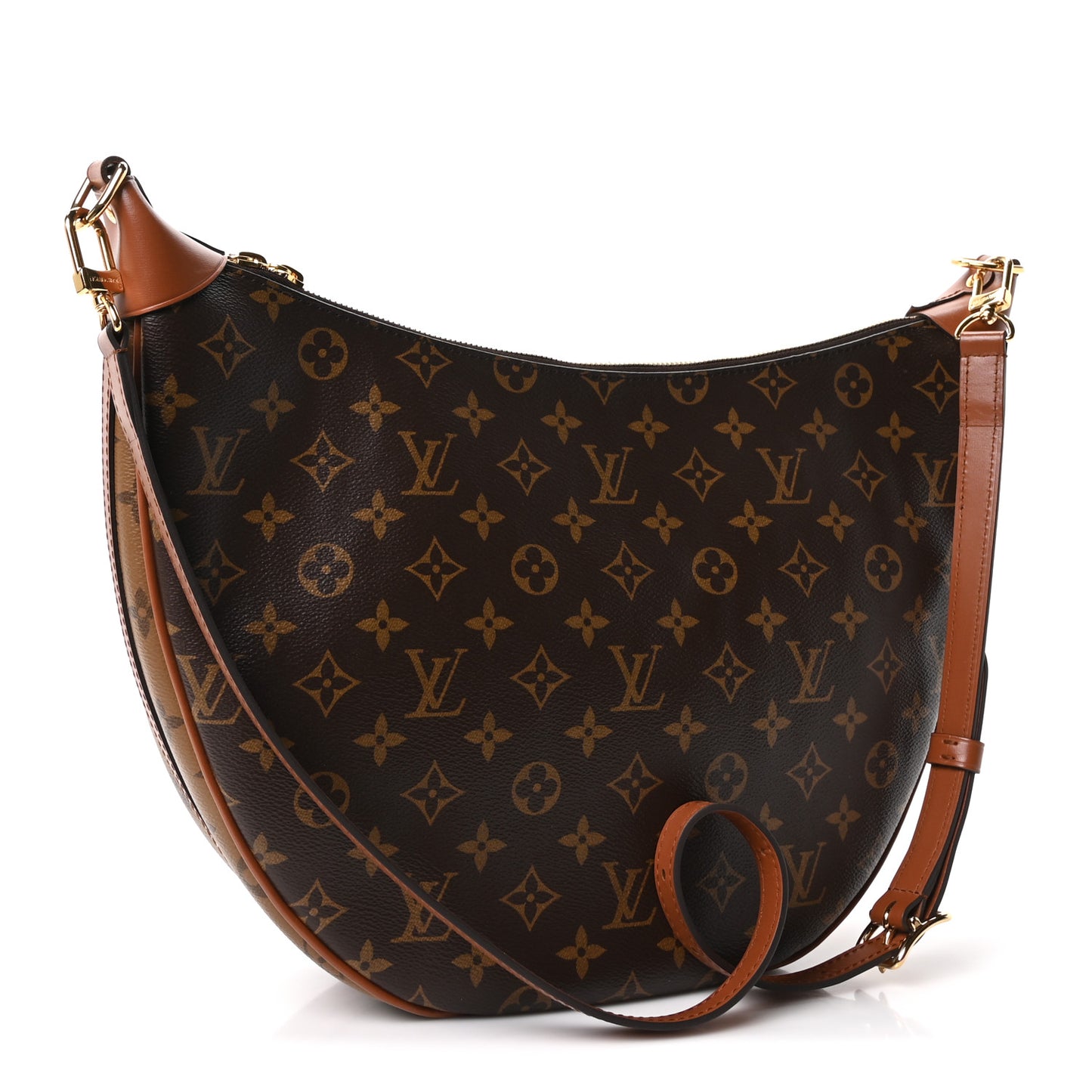 Reverse Monogram Loop Hobo