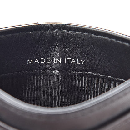 Chanel Lambskin Camellia Embossed Card Holder Black 7 of 8