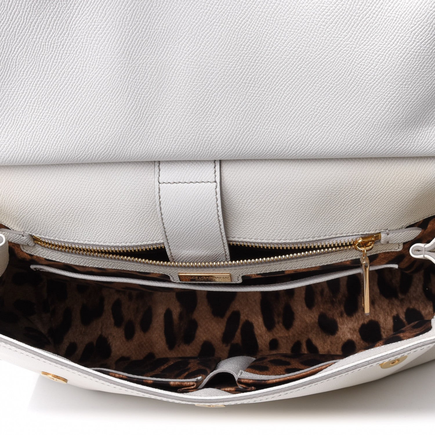 Dolce & Gabbana Dauphine Large Miss Sicily Satchel White 4 of 4