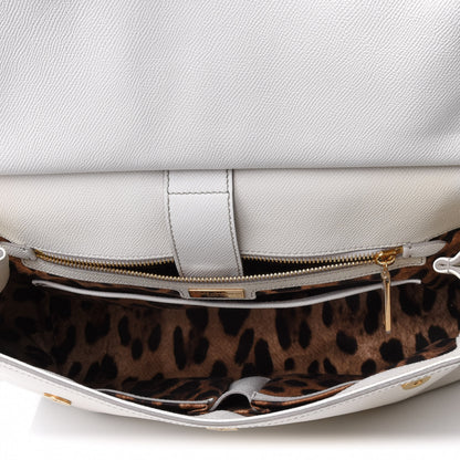 Dolce & Gabbana Dauphine Large Miss Sicily Satchel White 4 of 4
