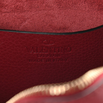 Valentino Garavani Pebbled Calfskin Rockstud Camera Crossbody Bag Rubino 6 of 8