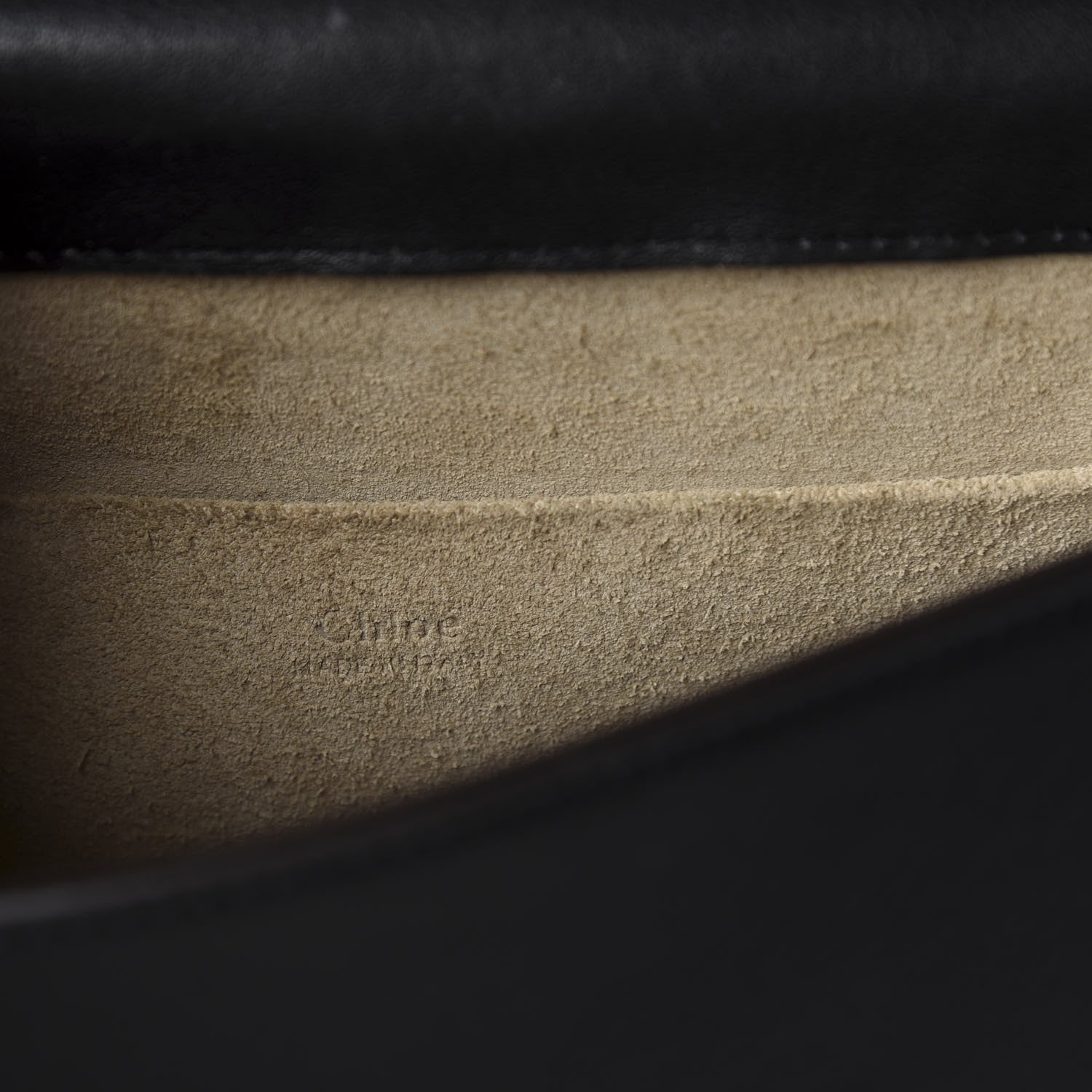 Chloe Calfskin Suede Medium Nile Bracelet Bag Black 10 of 12