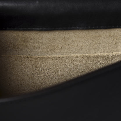 Chloe Calfskin Suede Medium Nile Bracelet Bag Black 10 of 12