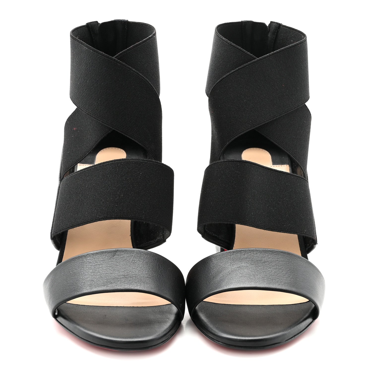Christian Louboutin Elastic Calfskin Patrouille 85 Sandals 35.5 Black 3 of 9