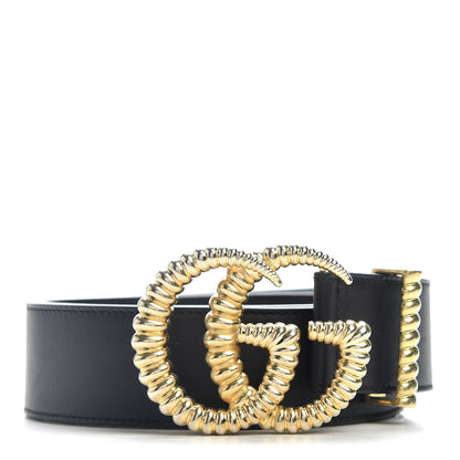 Gucci Moon Calfskin Torchon Double G 40mm Belt 90 36 Black 1 of 4