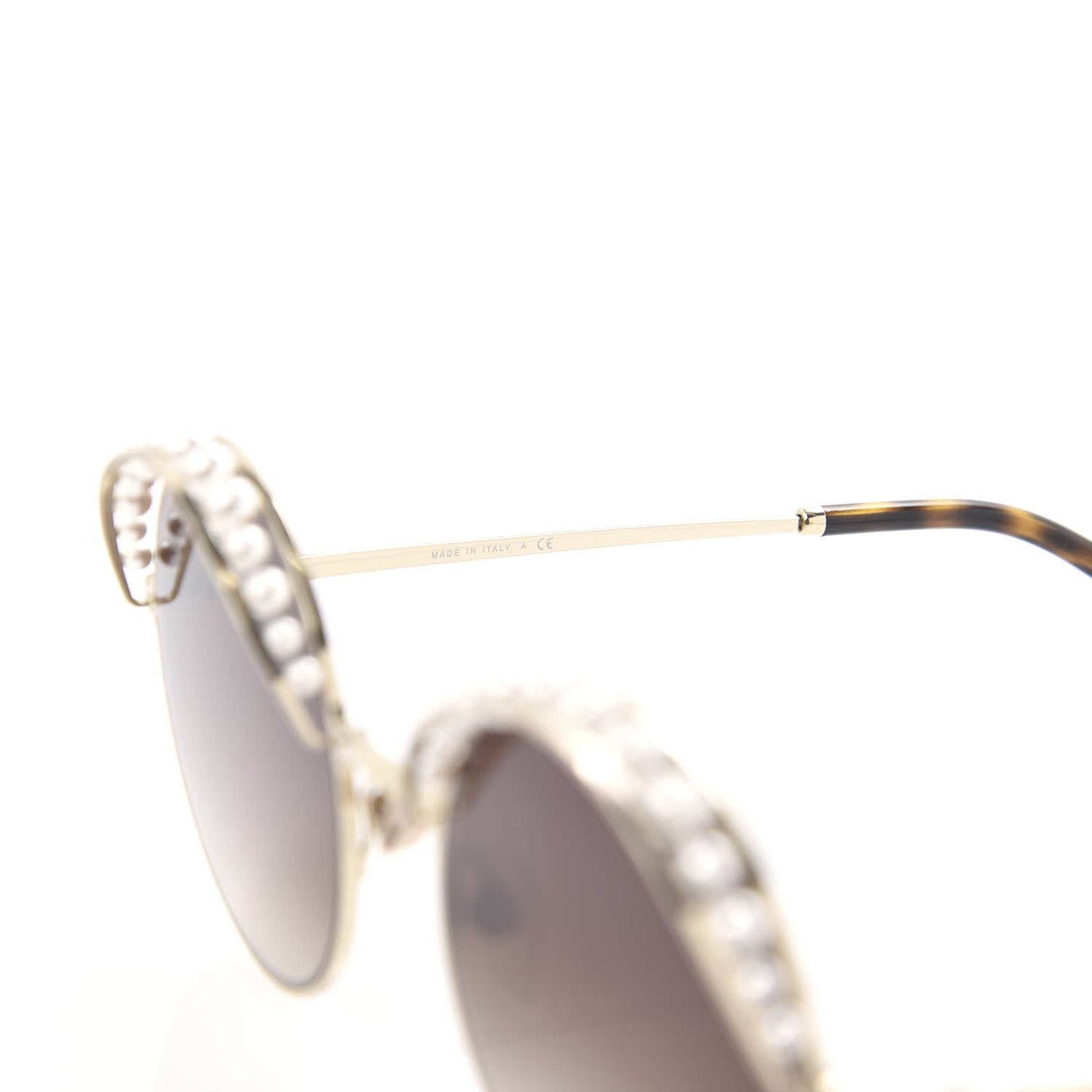 Chanel Pearl Round Sunglasses 4234-H Light Brown 6 of 8
