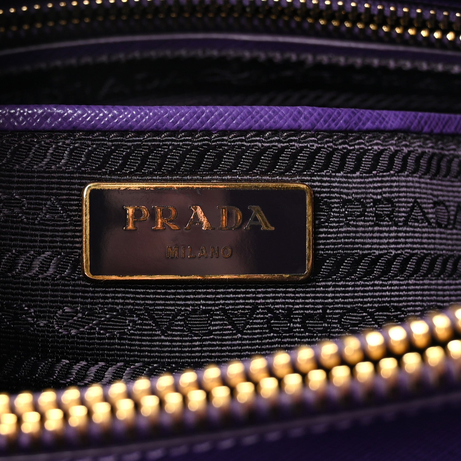 Prada Saffiano Lux Parabole Tote Viola 6 of 9