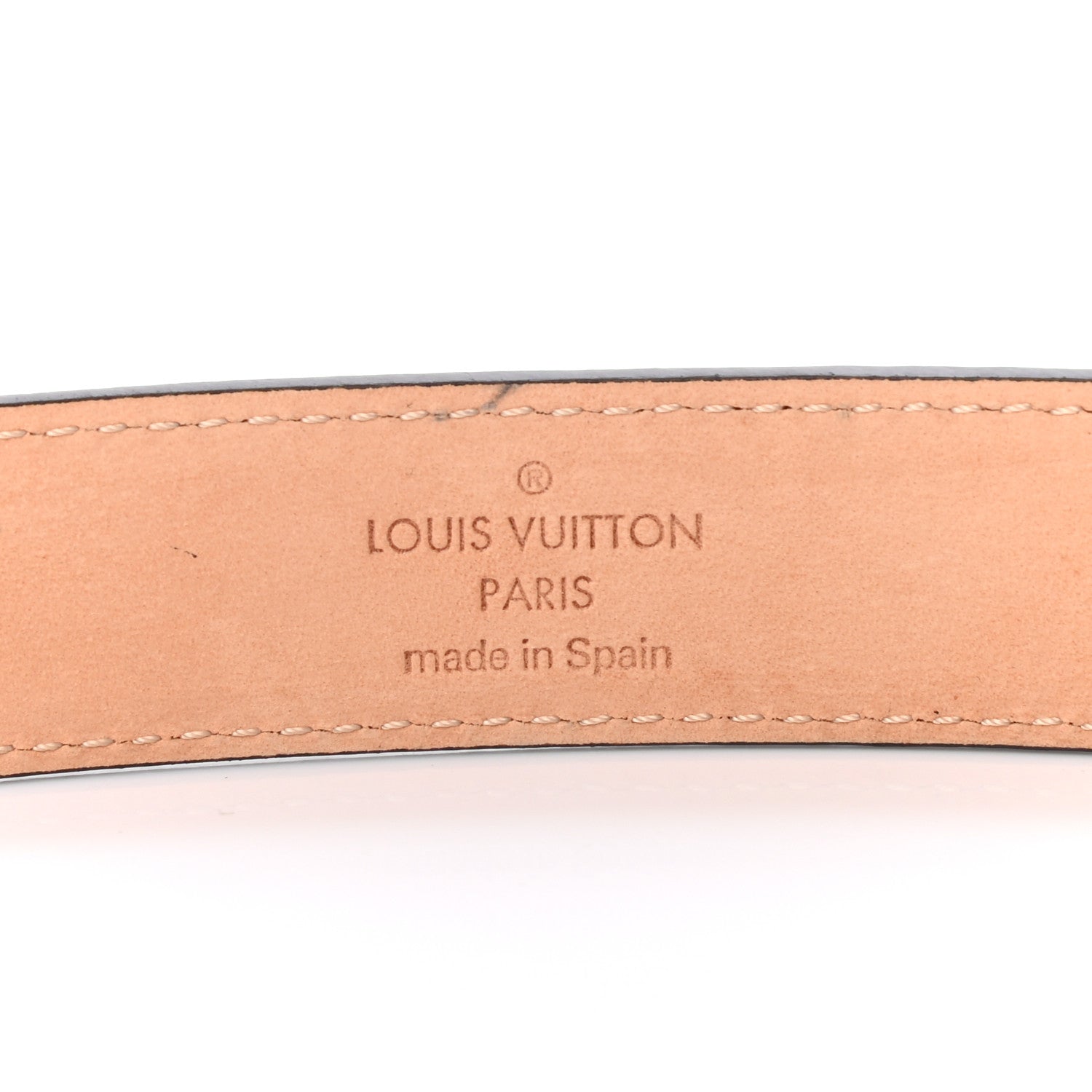 Louis Vuitton Damier Ebene Mini 25mm Belt 80 32 5 of 7