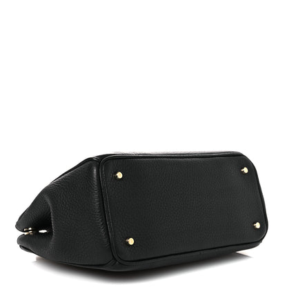 Christian Dior Bullcalf Small Diorissimo Tote Black Rose Indien 4 of 11