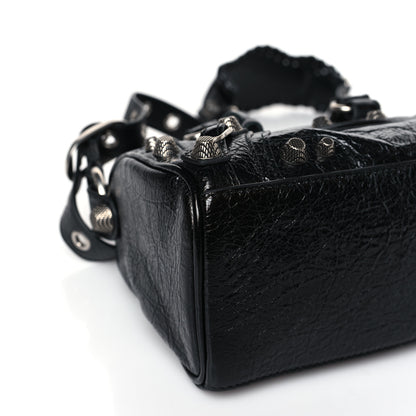 Balenciaga Agneau Arena Mini Le Cagole Duffle Crossbody Bag Black 8 of 10