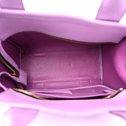 Marc Jacobs Grained Calfskin Mini The Tote Bag Purple 5 of 11
