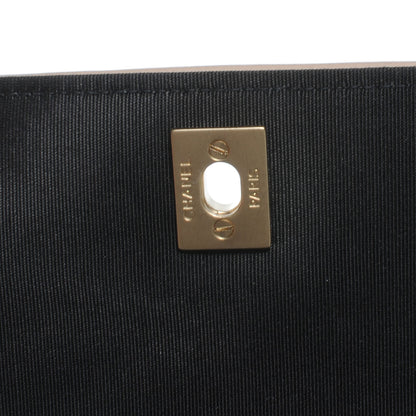 Chanel Lambskin Small Single Flap Bag Black and Blush 5 of 9