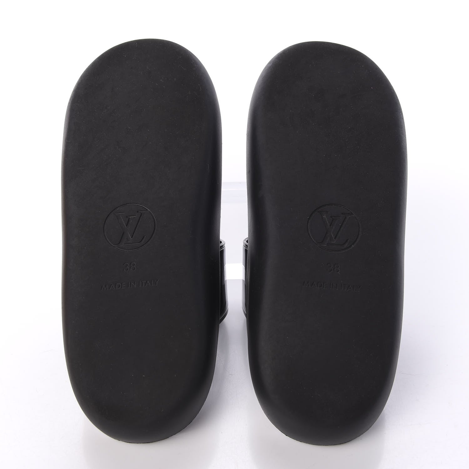 Louis Vuitton Monogram Sunbath Flat Mule Sandals 38 Black 9 of 10