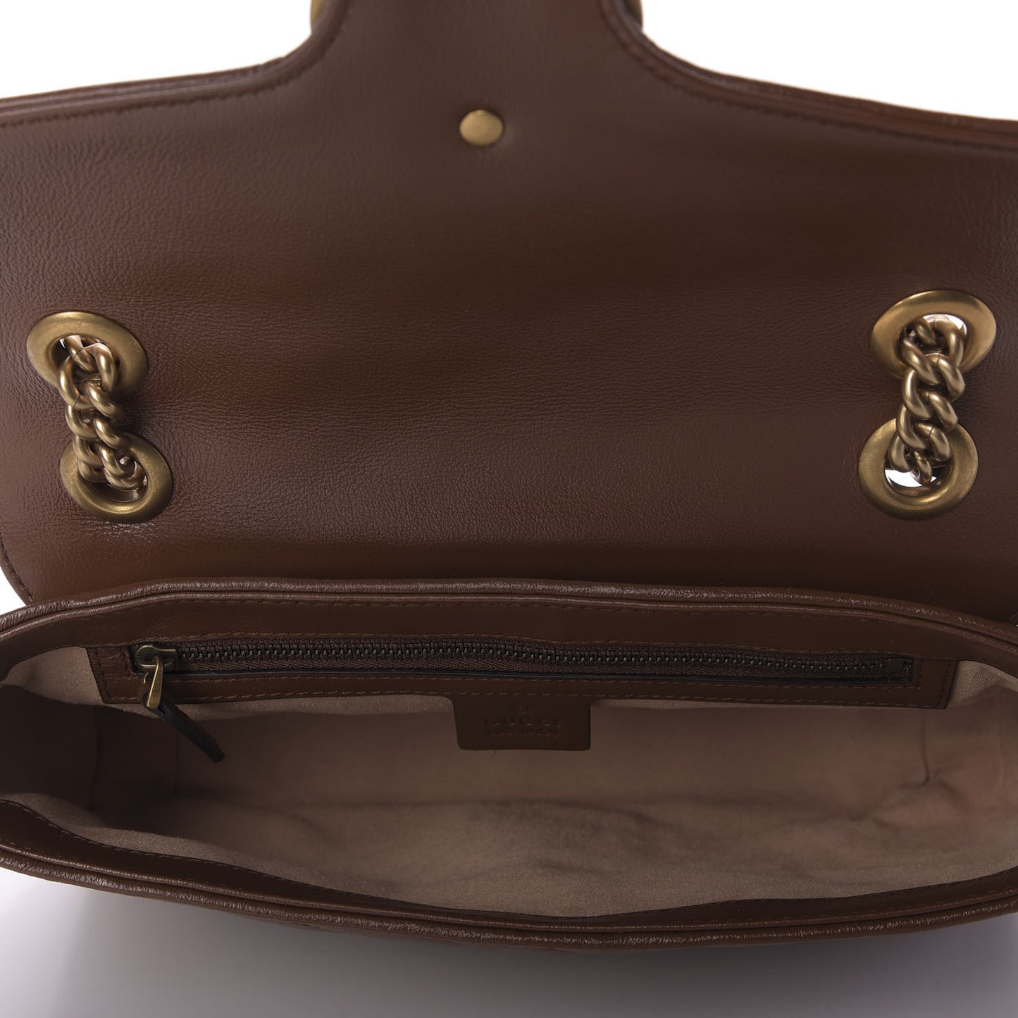 Azalea Calfskin Matelasse Diagonal Small GG Marmont Shoulder Bag Cuir