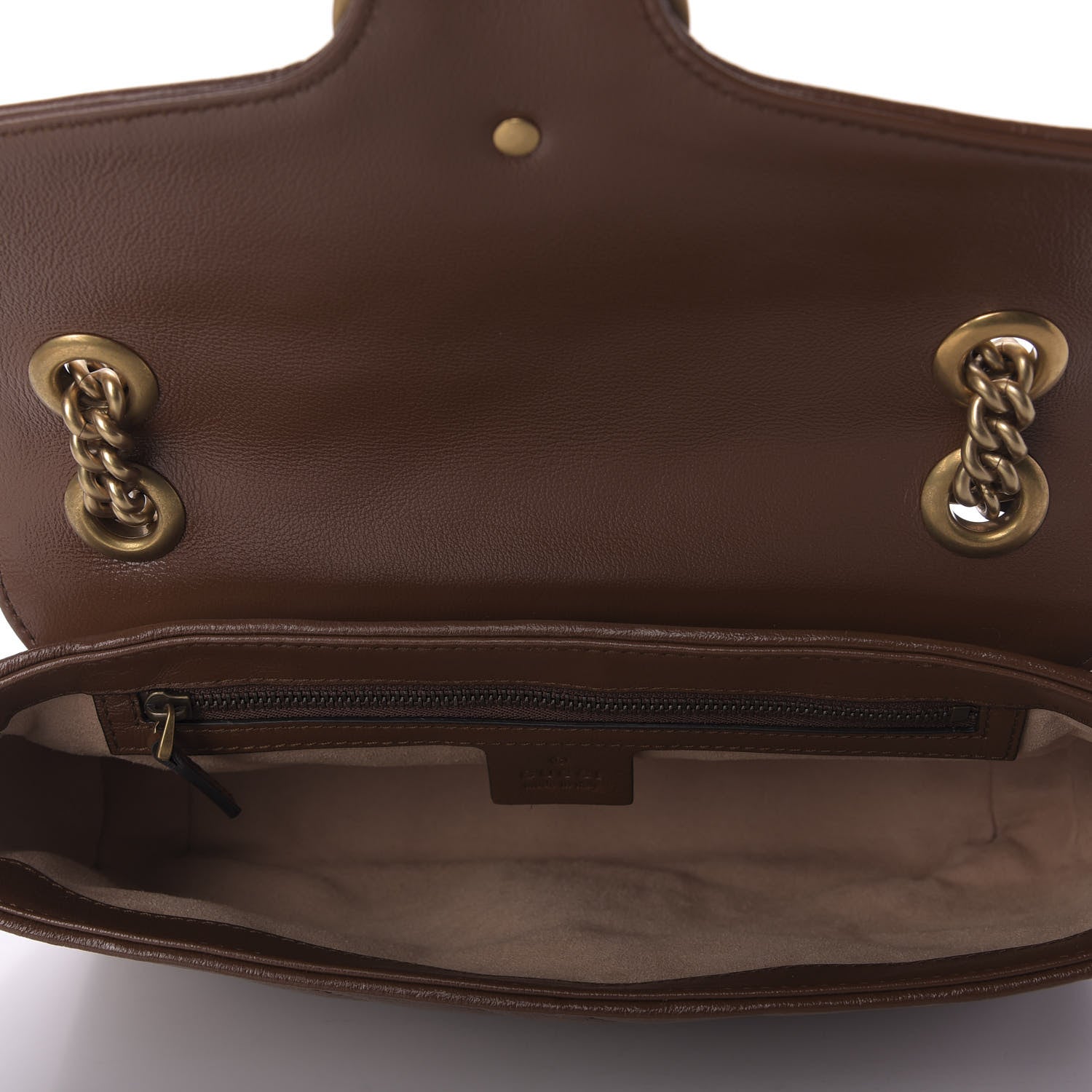 Gucci Azalea Calfskin Matelasse Diagonal Small GG Marmont Shoulder Bag Cuir 5 of 9
