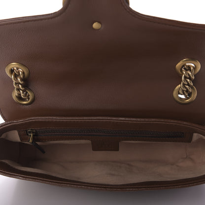 Gucci Azalea Calfskin Matelasse Diagonal Small GG Marmont Shoulder Bag Cuir 5 of 9