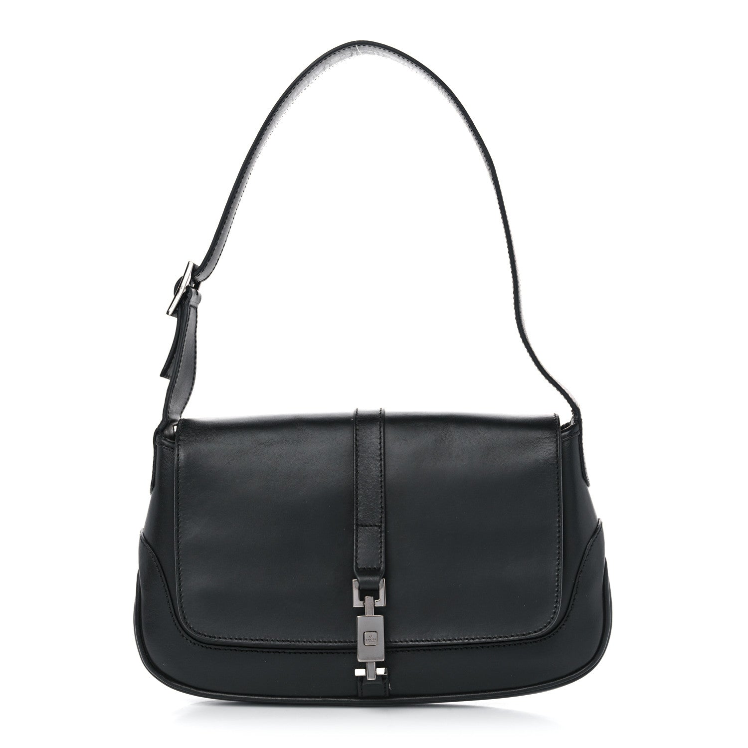 Gucci Calfskin Small Jackie O Hobo Black 1 of 12