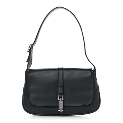 Gucci Calfskin Small Jackie O Hobo Black 1 of 12