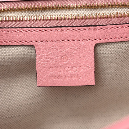 Gucci Azalea Calfskin Enamel Matelasse Diagonal Small Torchon GG Marmont Shoulder Bag New Cherry Red Wild Rose 6 of 9