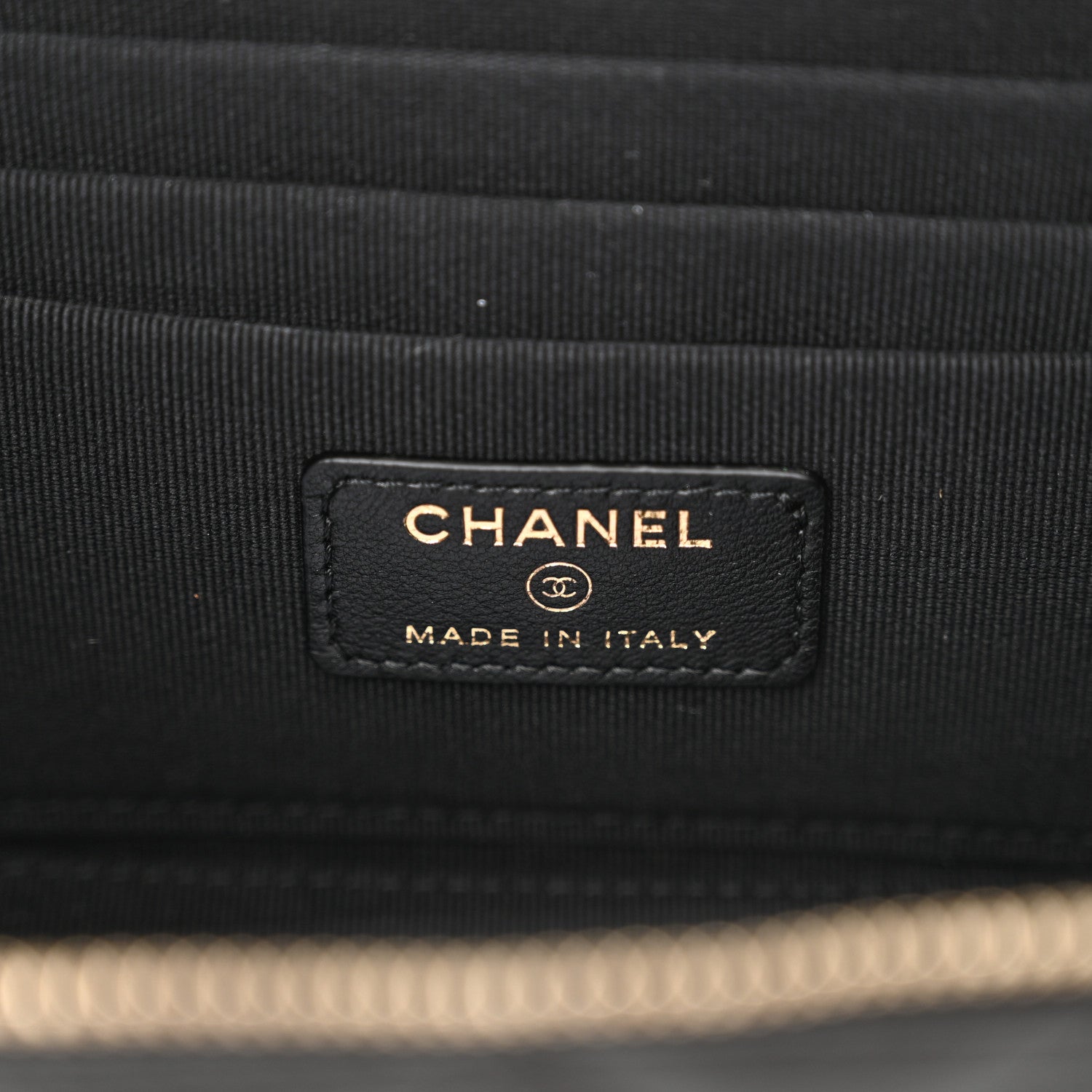 Chanel Lambskin Quilted Small Top Handle Vanity Case With Chain Black 6 of 10