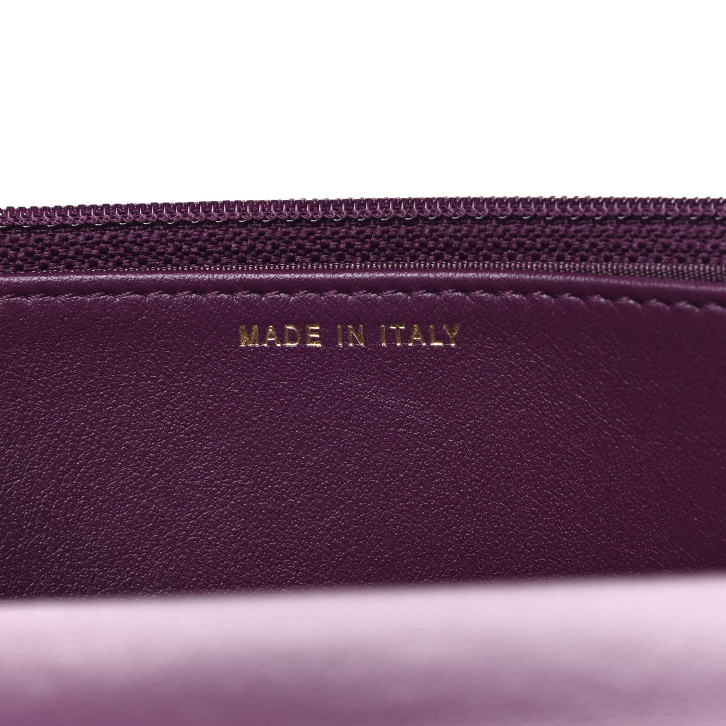 Lambskin Quilted Chanel 19 Wallet On Chain WOC Purple