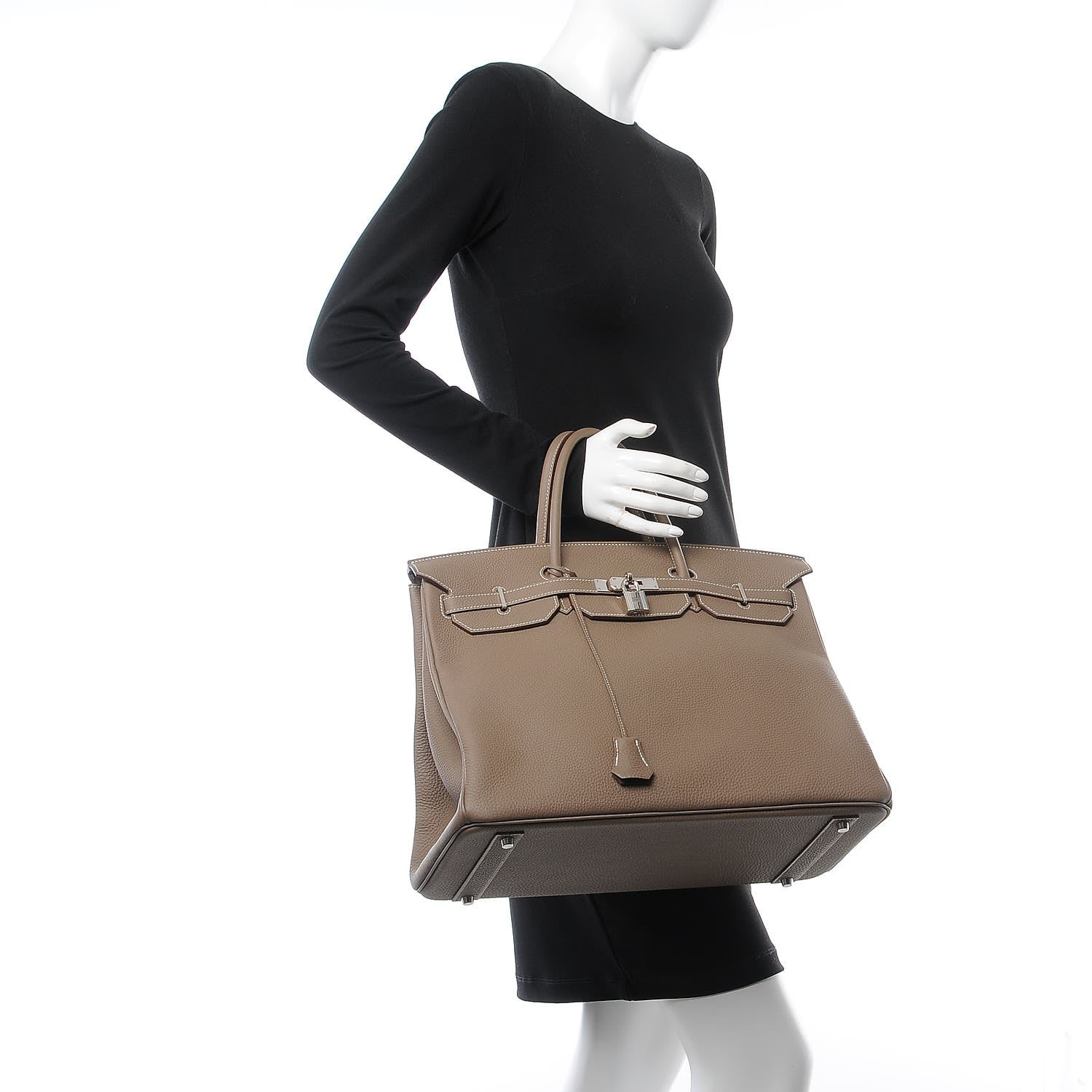 Hermes Togo Birkin 40 Etoupe 2 of 33