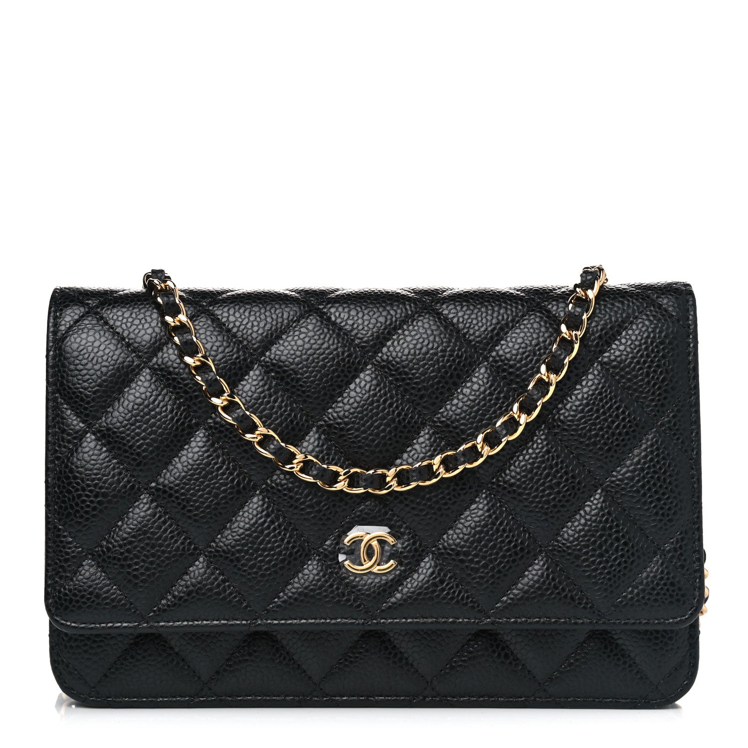 Chanel Caviar Quilted Wallet On Chain WOC Black 1 of 4
