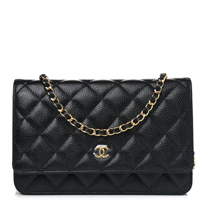Chanel Caviar Quilted Wallet On Chain WOC Black 1 of 4