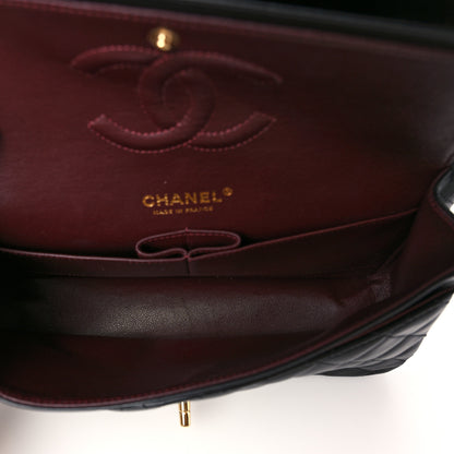 Chanel Lambskin Quilted Medium Double Flap Black 5 of 7