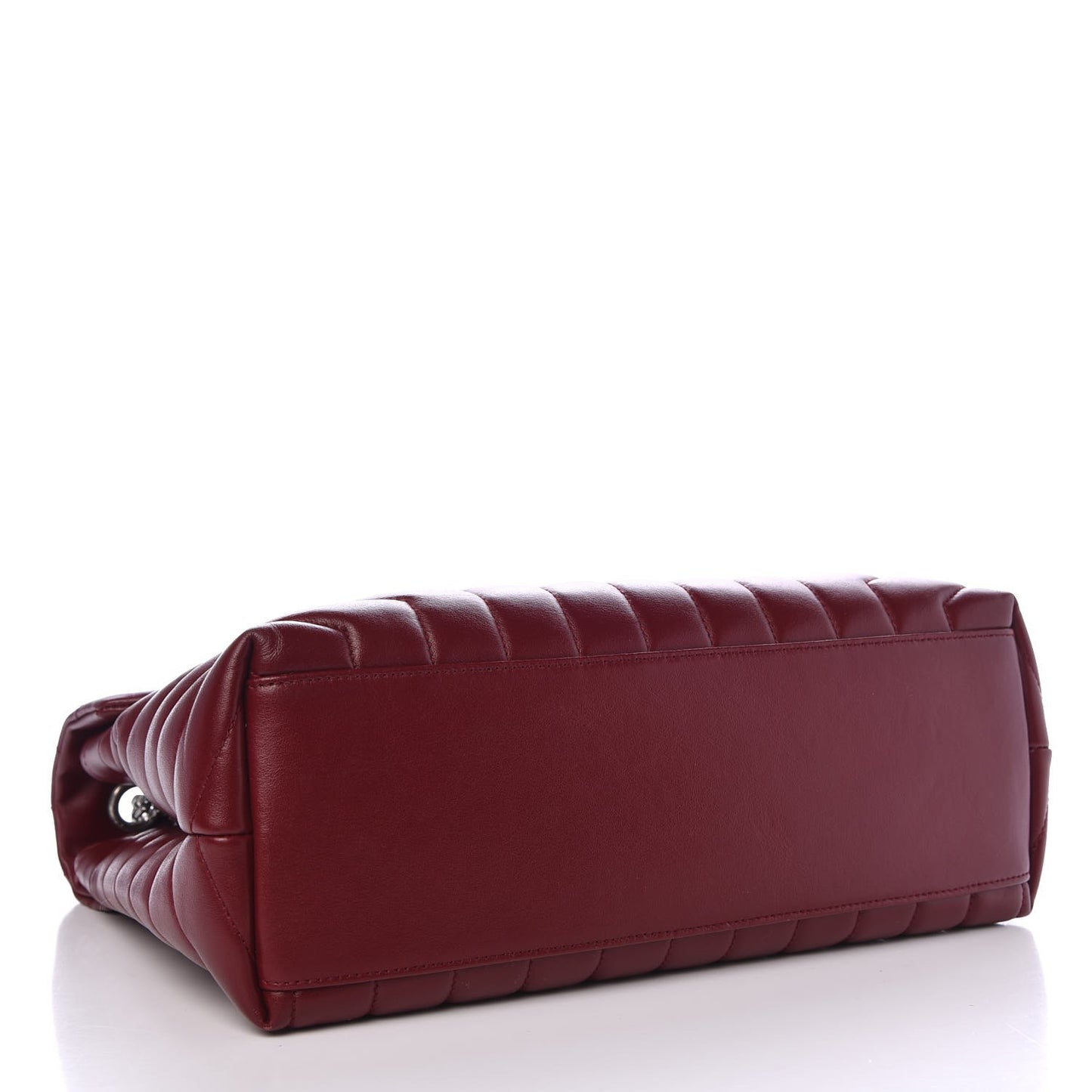 Calfskin Y Quilted Monogram Medium Loulou Chain Satchel Palissandre
