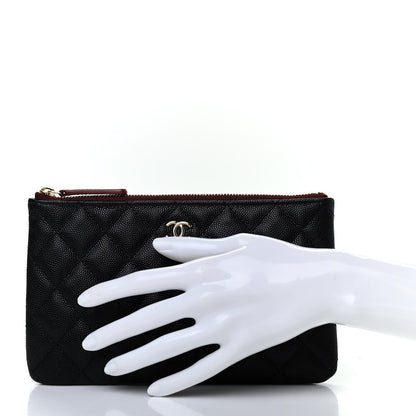Chanel Caviar Quilted Cosmetic Case Black 2 of 7