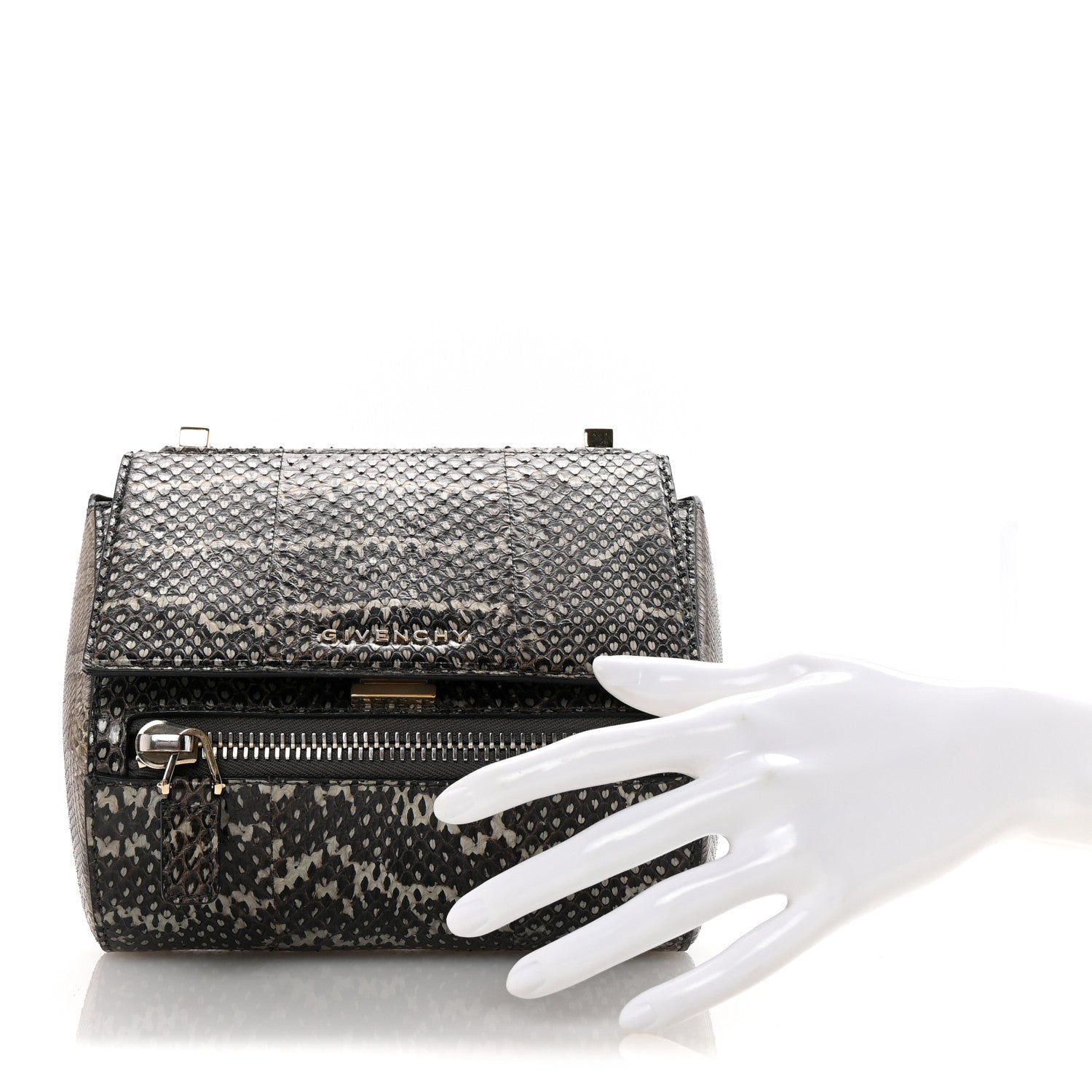 Givenchy Elaphe Mini Pandora Box Crossbody Bag Beige 2 of 7